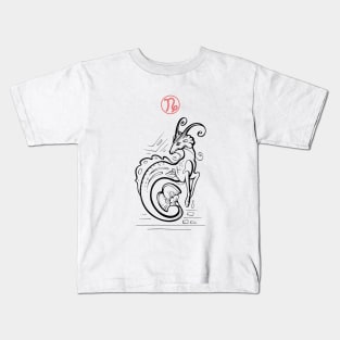 Capricorn Zodiac Sign Kids T-Shirt